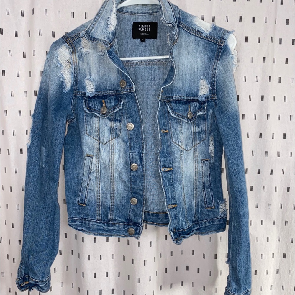 Distressed Denim Jacket